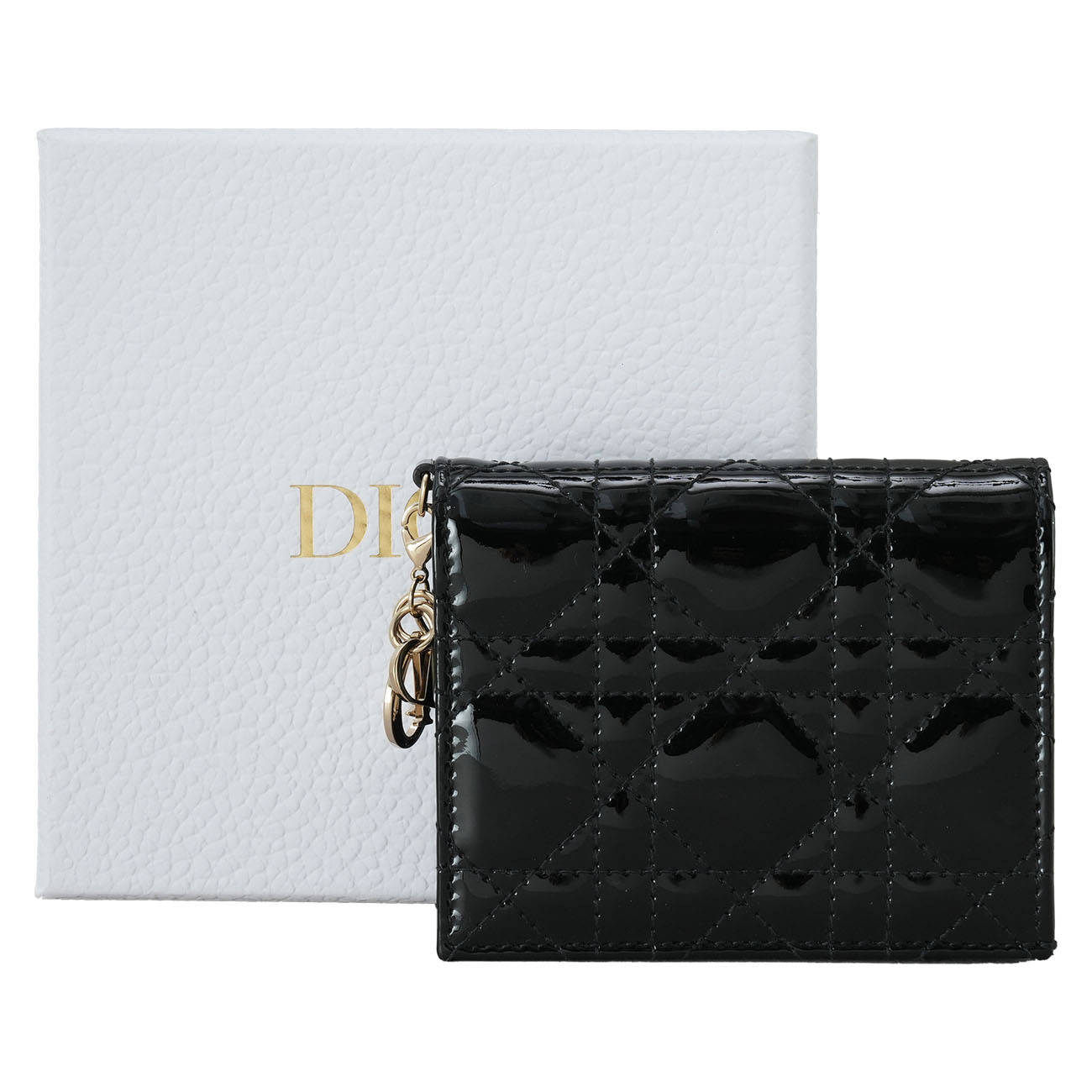 CHRISTIAN DIOR(USED)크리스찬디올 페이던트 플랩 반지갑